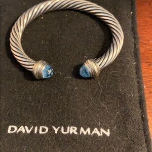 David Yurman Bracelet with aqua stone, silver/gold
